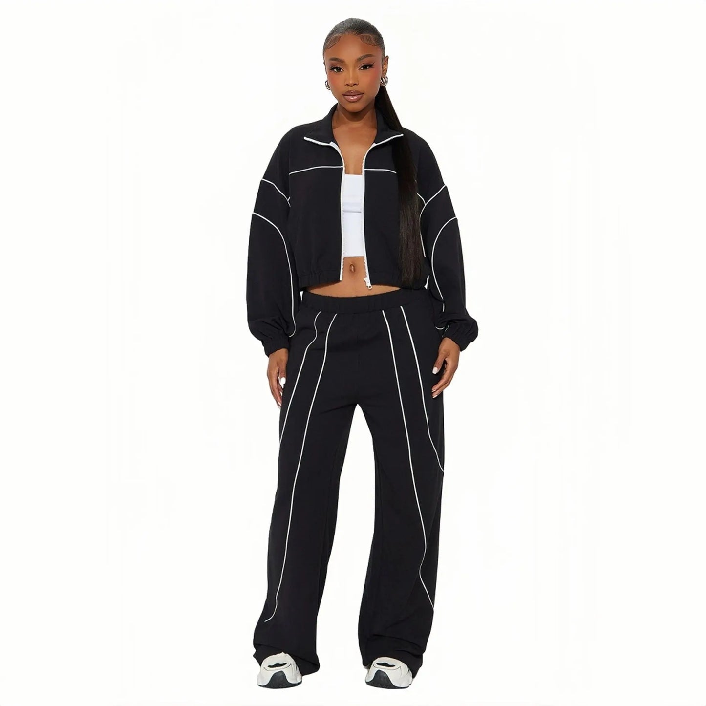 Ensemble Femme Pantalon Large Addict Fashion