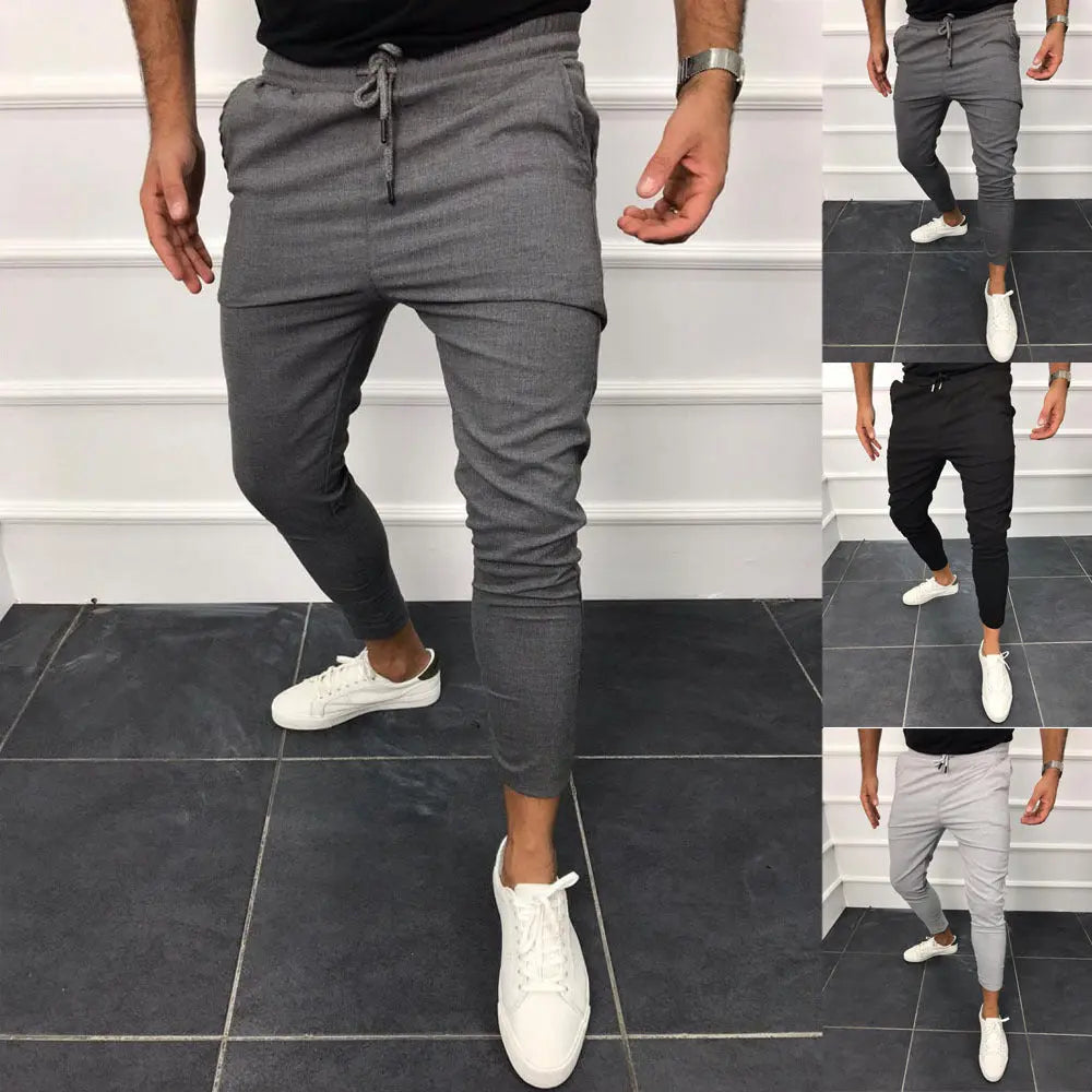 Pantalon de sport casual à lacets Addict Fashion