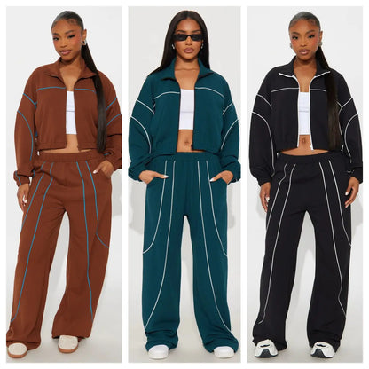 Ensemble Femme Pantalon Large Addict Fashion