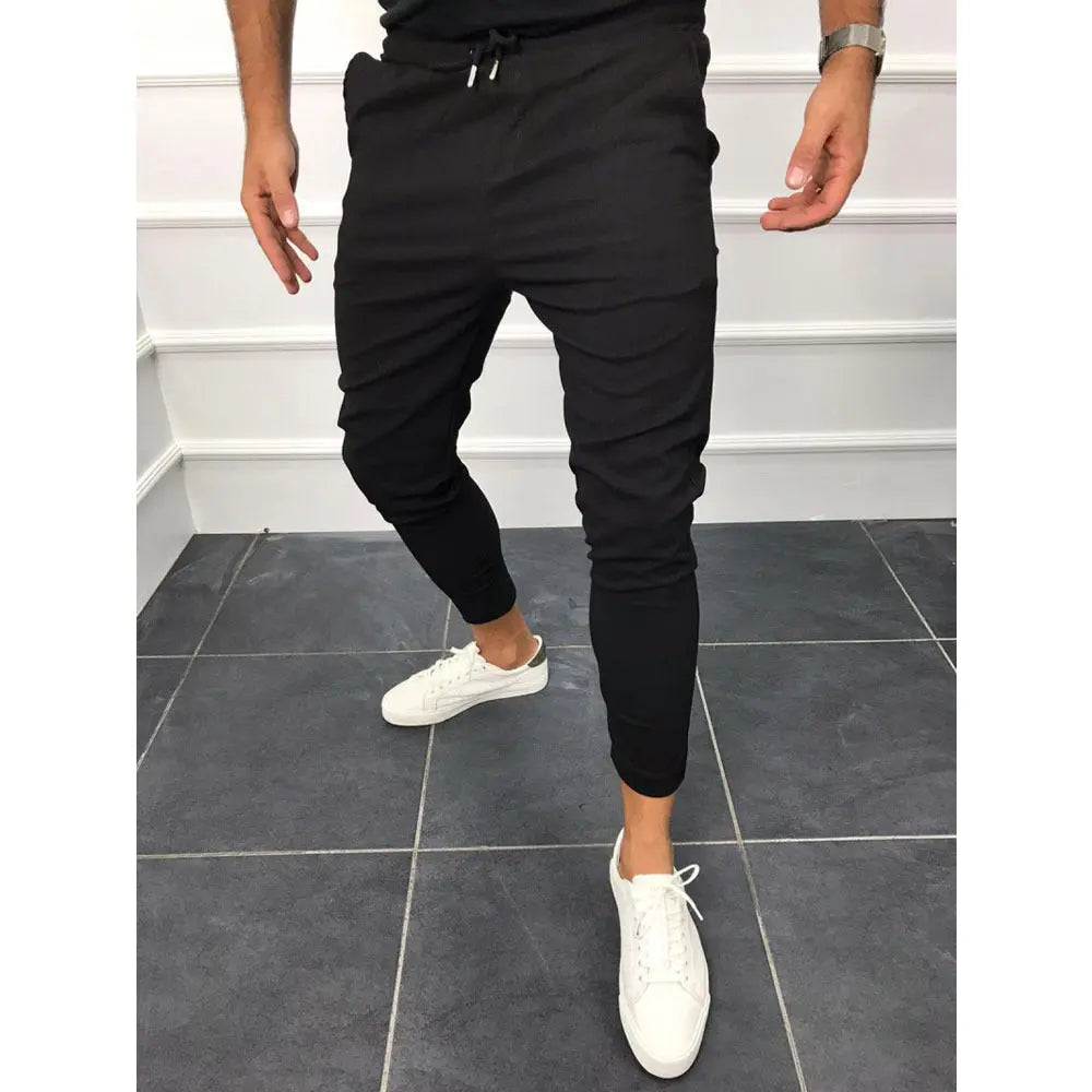 Pantalon de sport casual à lacets Addict Fashion
