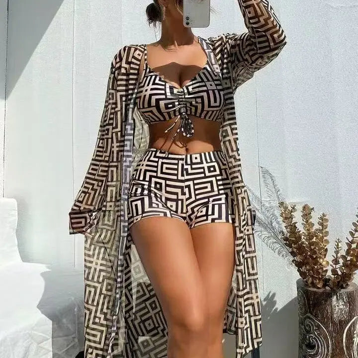 Ensemble Bikini Femme avec Paréo Addict Fashion