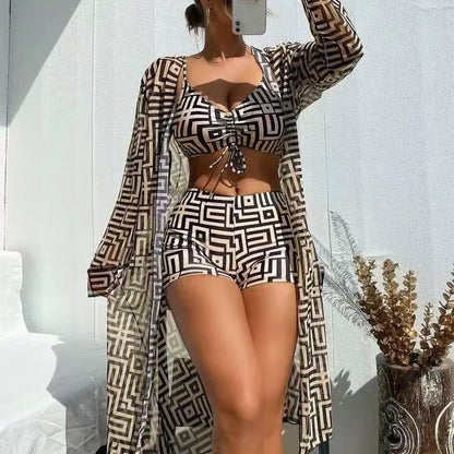 Ensemble Bikini Femme avec Paréo Addict Fashion