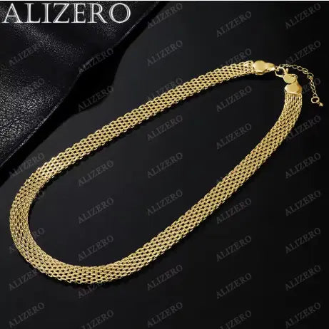 Collier ALIZERO Plaqué Or Addict Fashion