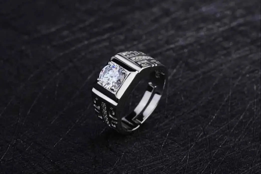 Bague homme élégante en argent Addict Fashion