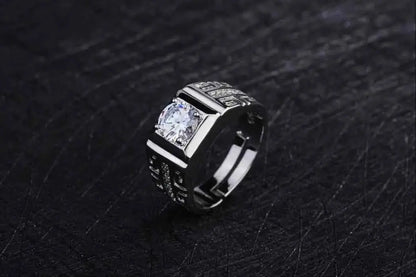 Bague homme élégante en argent Addict Fashion