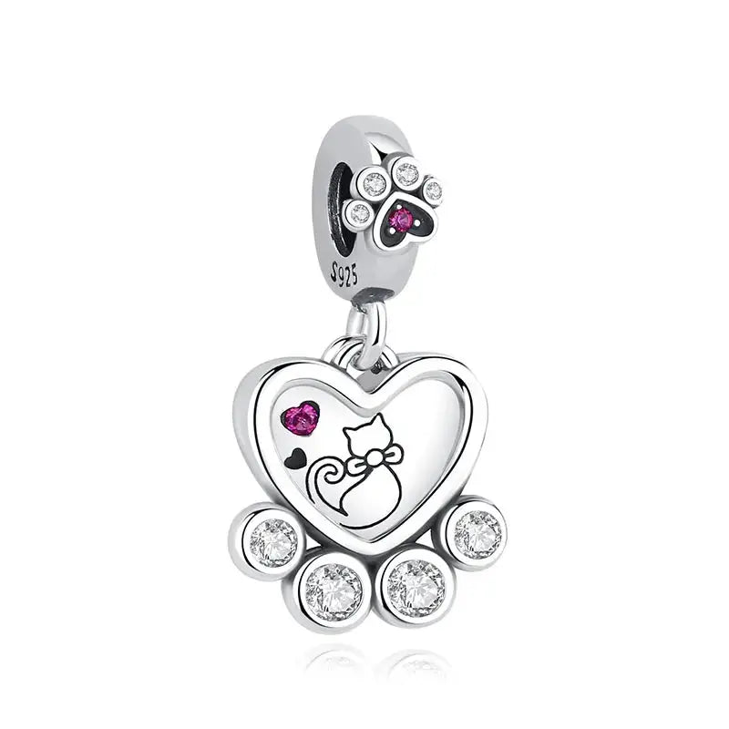 Pendentif patte animal en argent 925 Addict Fashion