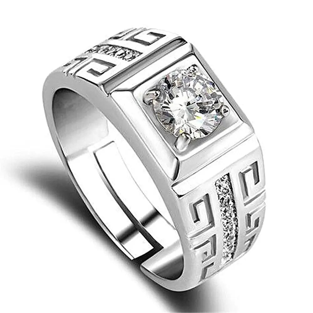 Bague homme élégante en argent Addict Fashion