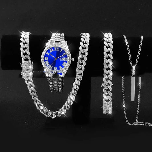 Montre-bracelet cubaine 3 pièces Addict Fashion