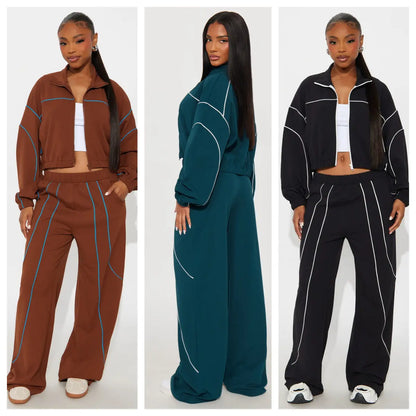 Ensemble Femme Pantalon Large Addict Fashion